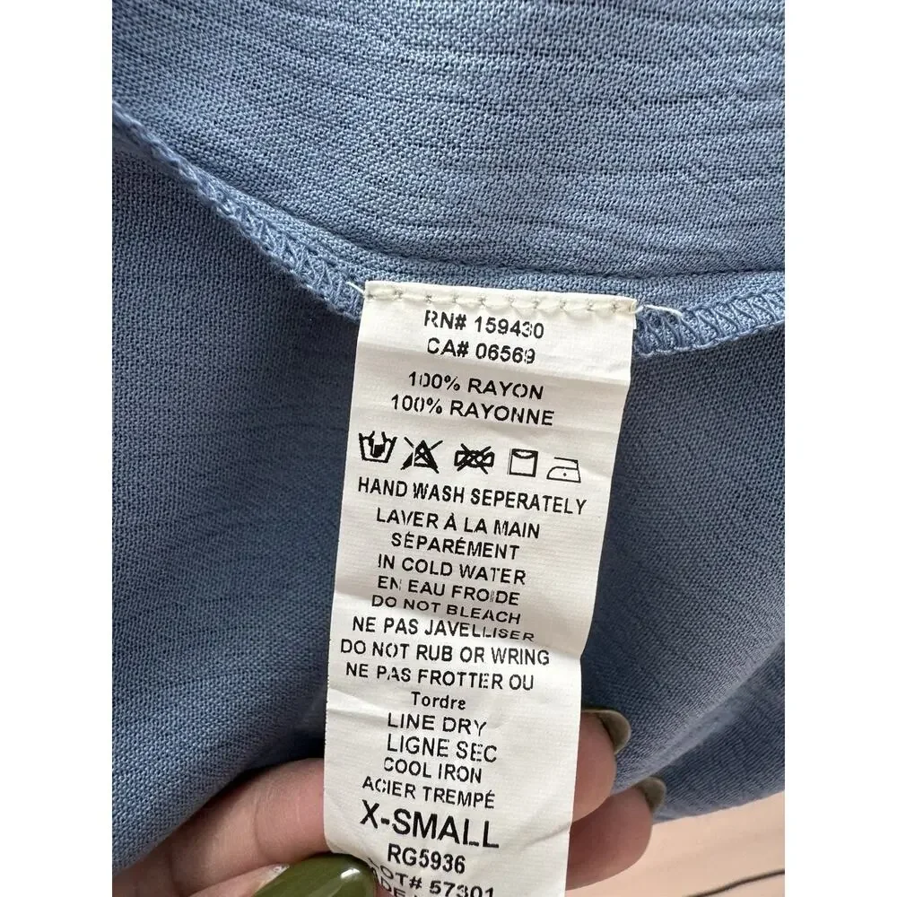 NWT Elan Multi Way Convertible Maxi Dress XS Halter Tie Neck Boho Flowy Beach - Picture 8 of 9